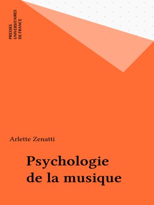 cover image of Psychologie de la musique